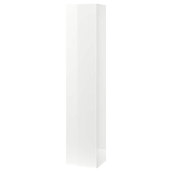 GODMORGON - High cabinet, high-gloss white