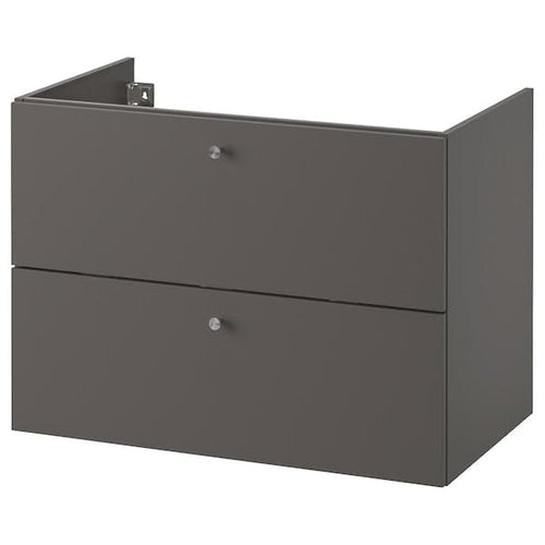 GODMORGON - Wash-stand with 2 drawers, Gillburen dark grey, 80x47x58 cm