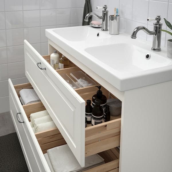 GODMORGON - Wash-stand with 2 drawers, Kasjön white , - Premium Bathroom Vanities from Ikea - Just €323.99! Shop now at Maltashopper.com