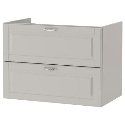 GODMORGON Cabinet for sink with 2 drawers - Kasjön light grey 80x47x58 cm , 80x47x58 cm - best price from Maltashopper.com 50387645