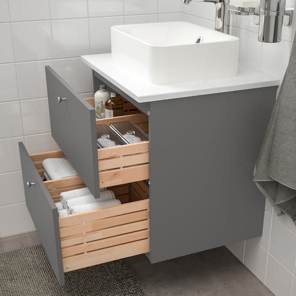 GODMORGON/TOLKEN / HÖRVIK - Washbasin/sink cabinet45x32 for countertop