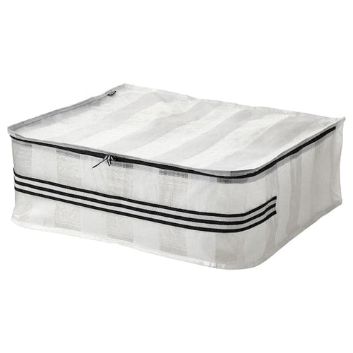 GÖRSNYGG - Storage case, white/transparent, 55x49x19 cm