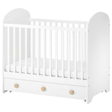GONATT cot with drawer, white, 60x120 cm