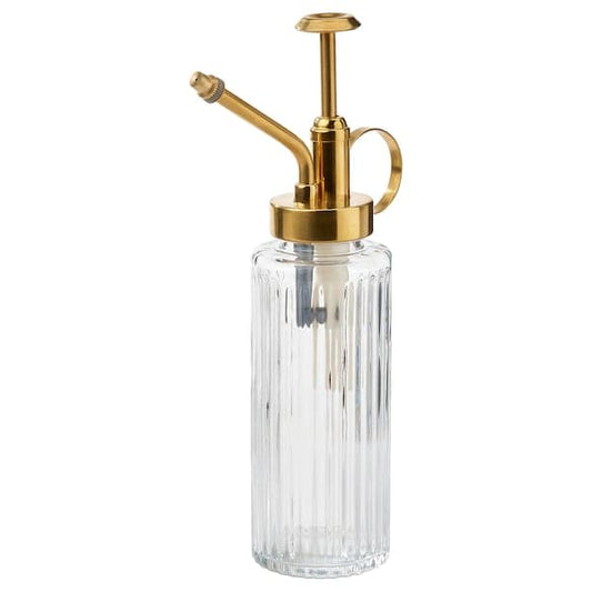 Ikea GRADVIS - Plant mister, clear glass/gold-colour, 15 cl