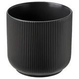 GRADVIS plant pot, in/outdoor black, 12 cm