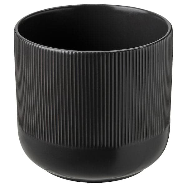 GRADVIS - Plant pot, in/outdoor black, 15 cm - best price from Maltashopper.com 50494787