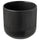 GRADVIS plant pot, in/outdoor black, 15 cm