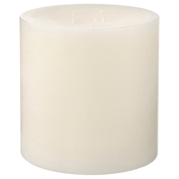 GRÄNSSKOG - Unscented block candle, 3 wicks, white