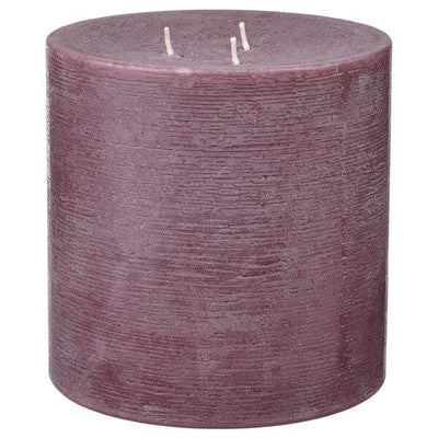 GRÄNSSKOG - Unscented pillar candle, 3 wick, brown-red, 14 cm - best price from Maltashopper.com 60551579