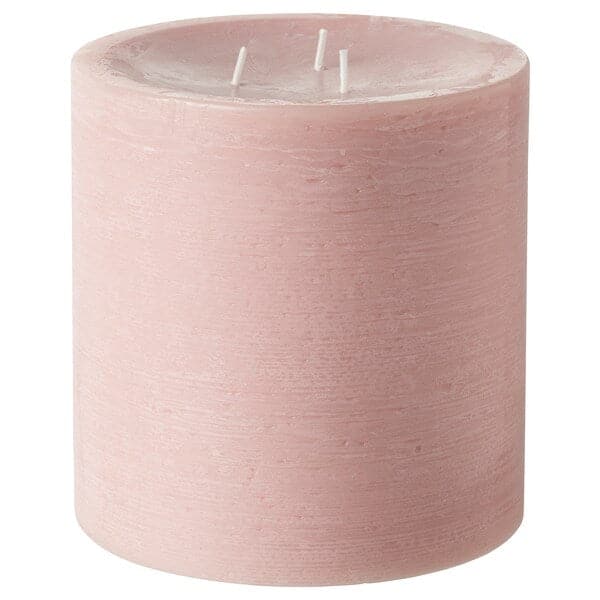GRÄNSSKOG - Unscented candle, 3 wicks, pale pink,