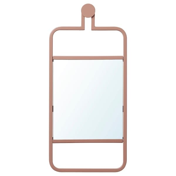 GRANVÅG - Mirror, wall hanging/pink, 22x48 cm - best price from Maltashopper.com 50510985
