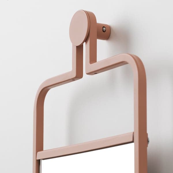 GRANVÅG - Mirror, wall hanging/pink, 22x48 cm - best price from Maltashopper.com 50510985