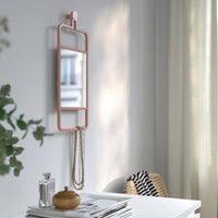 GRANVÅG - Mirror, wall hanging/pink, 22x48 cm - best price from Maltashopper.com 50510985