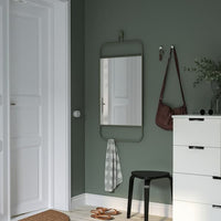 GRANVÅG - Mirror, wall hanging/green, 50x110 cm - best price from Maltashopper.com 10510987
