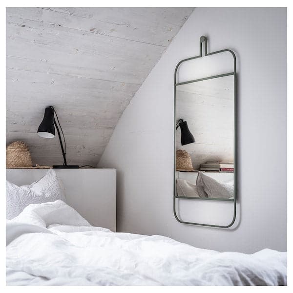 Ikea GRANVÅG - Mirror, wall hanging/green, 50x110 cm
