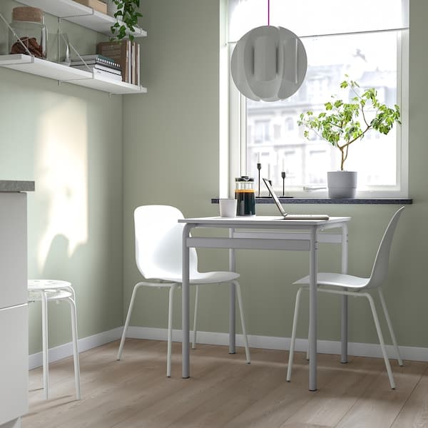GRÅSALA / LIDÅS - Table and 2 chairs, grey/white white