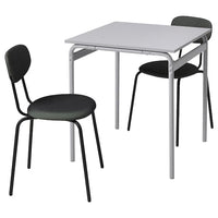 GRÅSALA / ÖSTANÖ - Table and 2 chairs, grey/Remmarn grey, 67 cm - best price from Maltashopper.com 59497277