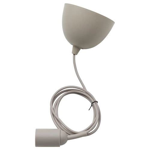 GRÅVACKA - Cord set for bulb, beige, 1.8 m