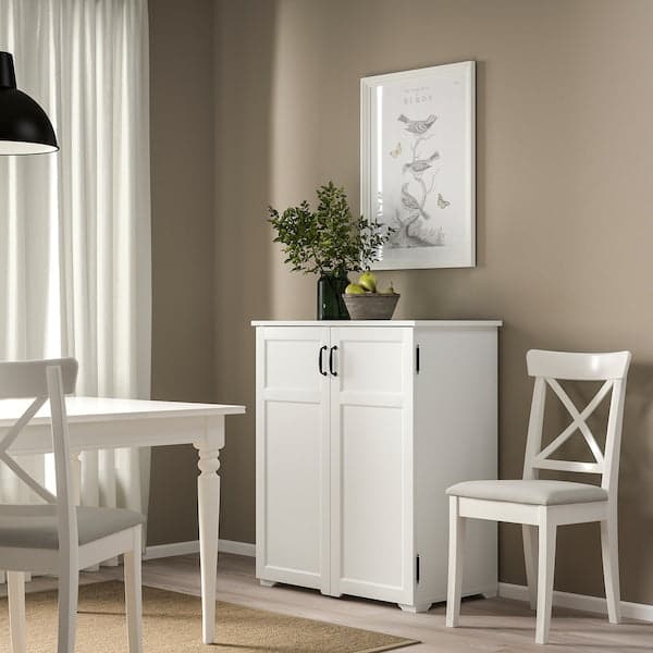 Ikea GREÅKER - Cabinet with drawers, white, 84x101 cm