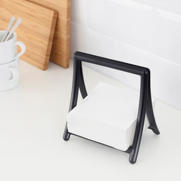 Ikea GREJA - Napkin holder, black