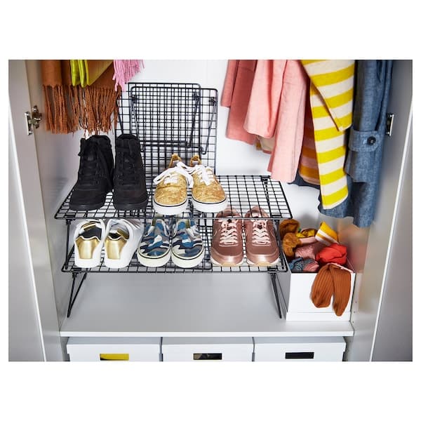 Ikea GREJIG - Shoe rack, grey, 58x27x17 cm