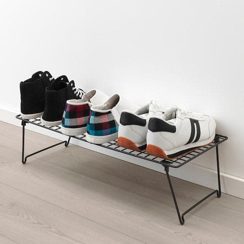 GREJIG - Shoe rack, grey, 58x27x17 cm