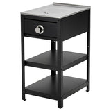 GRILLSKÄR side burner, black/stainless steel outdoor, 48x61 cm