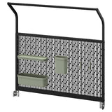 GRILLSKÄR back panel for outdoor kitchen, black, 86x87 cm