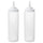GRILLTIDER squeeze bottle, plastic/transparent, 5 cm, 2 pack