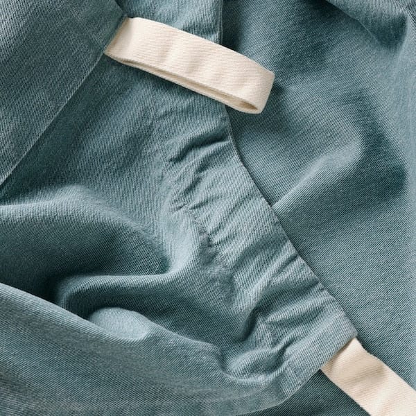 Ikea GRILLTIDER - Apron, grey-turquoise, 67x85 cm