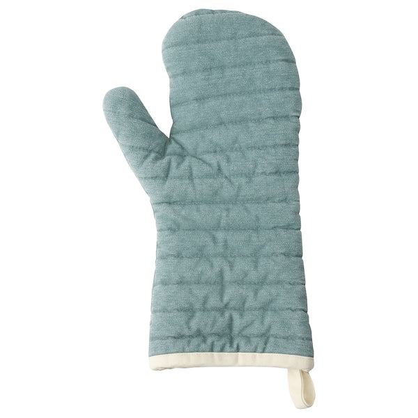 GRILLTIDER - Oven glove, grey-turquoise