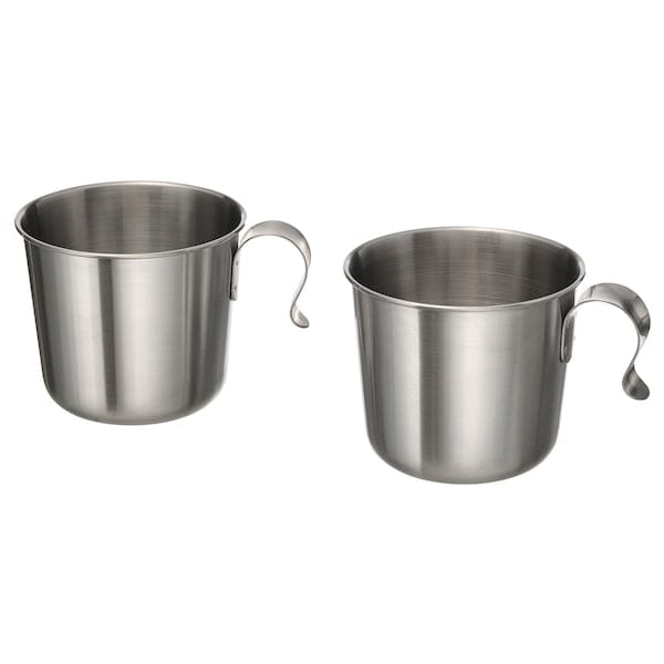 Ikea GRILLTIDER - Mug, stainless steel, 33 cl