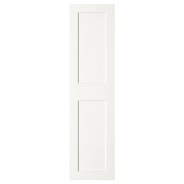 GRIMO - Door with hinges, white, 50x195 cm - best price from Maltashopper.com 99183581