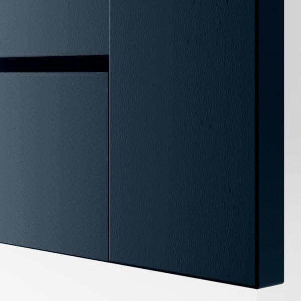 Ikea GRIMO - Door with hinges, dark blue, 50x195 cm