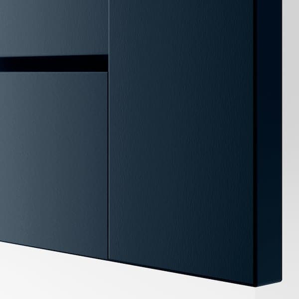 GRIMO - Door with hinges, dark blue, 50x229 cm - best price from Maltashopper.com 29332184