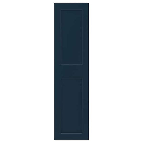 GRIMO - Door with hinges, dark blue, 50x195 cm