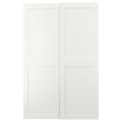 GRIMO - Pair of sliding doors, white, 150x236 cm