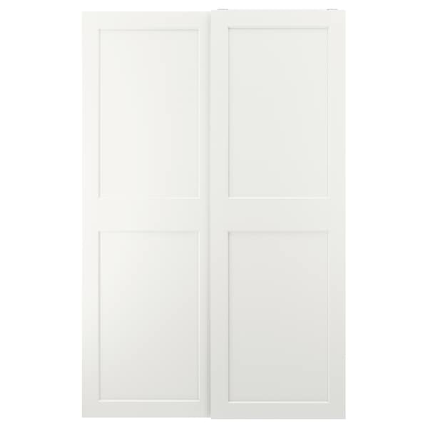 GRIMO - Pair of sliding doors, white, 150x236 cm