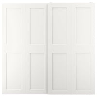 GRIMO - Pair of sliding doors, white, 200x201 cm - best price from Maltashopper.com 20521532
