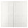 GRIMO - GRIMO Pair of sliding doors, white, 200x201 cm