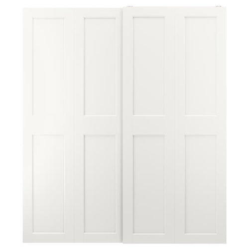GRIMO - Pair of sliding doors, white, 200x236 cm