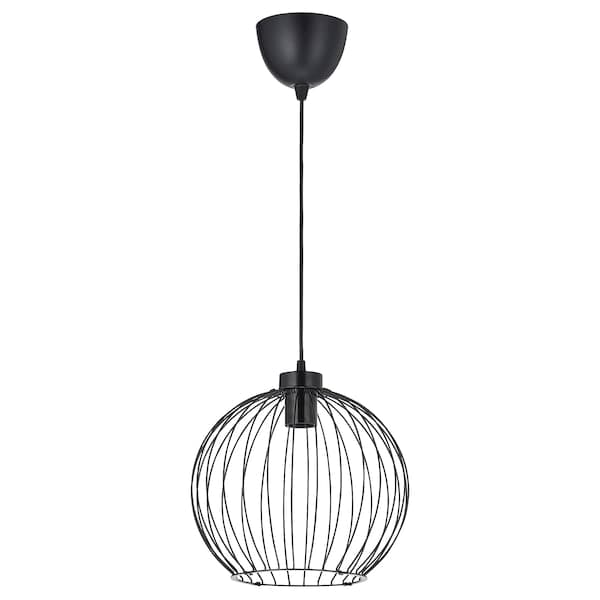 Ikea GRINDFALLET - Pendant lamp, black, 30 cm