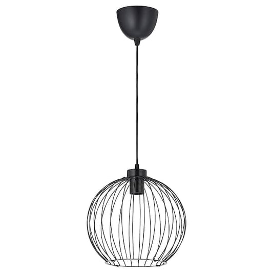 Ikea GRINDFALLET - Pendant lamp, black, 30 cm