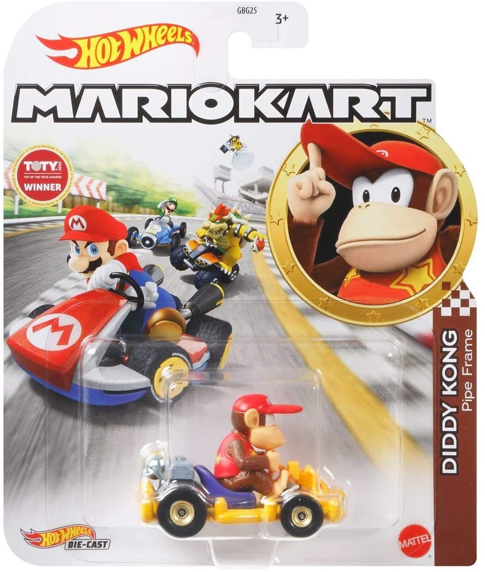 Hot Wheels - Mario Kart: Diddy Kong Frame Tubes - best price from Maltashopper.com GRN15