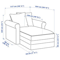 GRÖNLID Chaise Longue - Sporda naturale , - Premium Sofas from Ikea - Just €727.99! Shop now at Maltashopper.com
