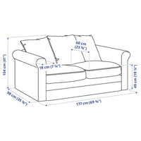 GRÖNLID - 2-seater sofa , - best price from Maltashopper.com 69408558
