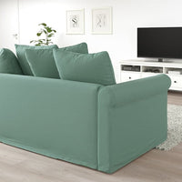 GRÖNLID 3-seater sofa with chaise-longue - Light green Ljungen , - best price from Maltashopper.com 29408843