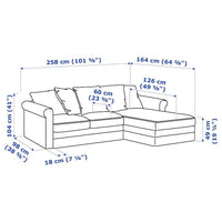 GRÖNLID - 3-seater sofa , - best price from Maltashopper.com 99440118