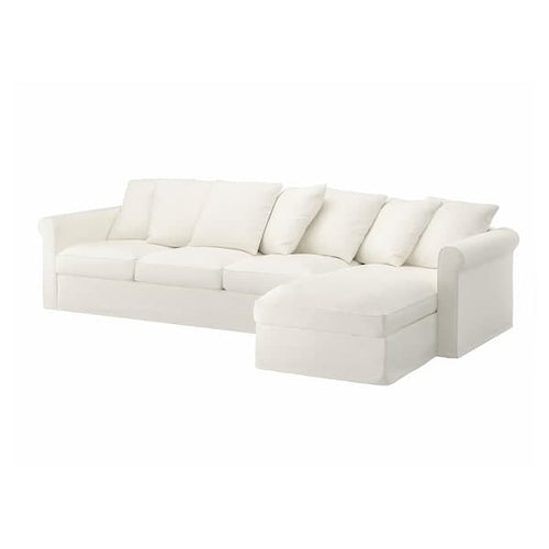 GRÖNLID 4-seater sofa with chaise-longue - White inseros ,