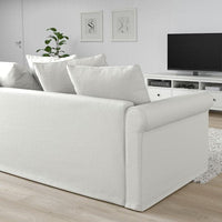 GRÖNLID 4-seater sofa with chaise-longue - White inseros , - best price from Maltashopper.com 89407143